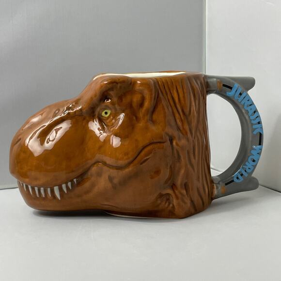 New Jurassic World TRex‎ Dinosaur Mug, Jurassic Park Zak Coffee or Tea Mug - Picture 1 of 6